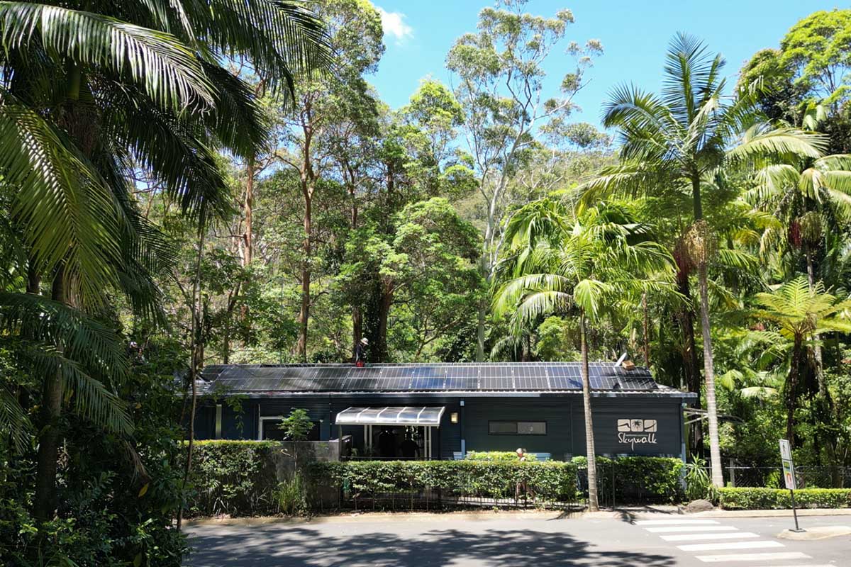 Meridien Energy have installed and off grid solar and battery system for Gold Coast Hinterland business, Tambourine Rainforest Skywalk