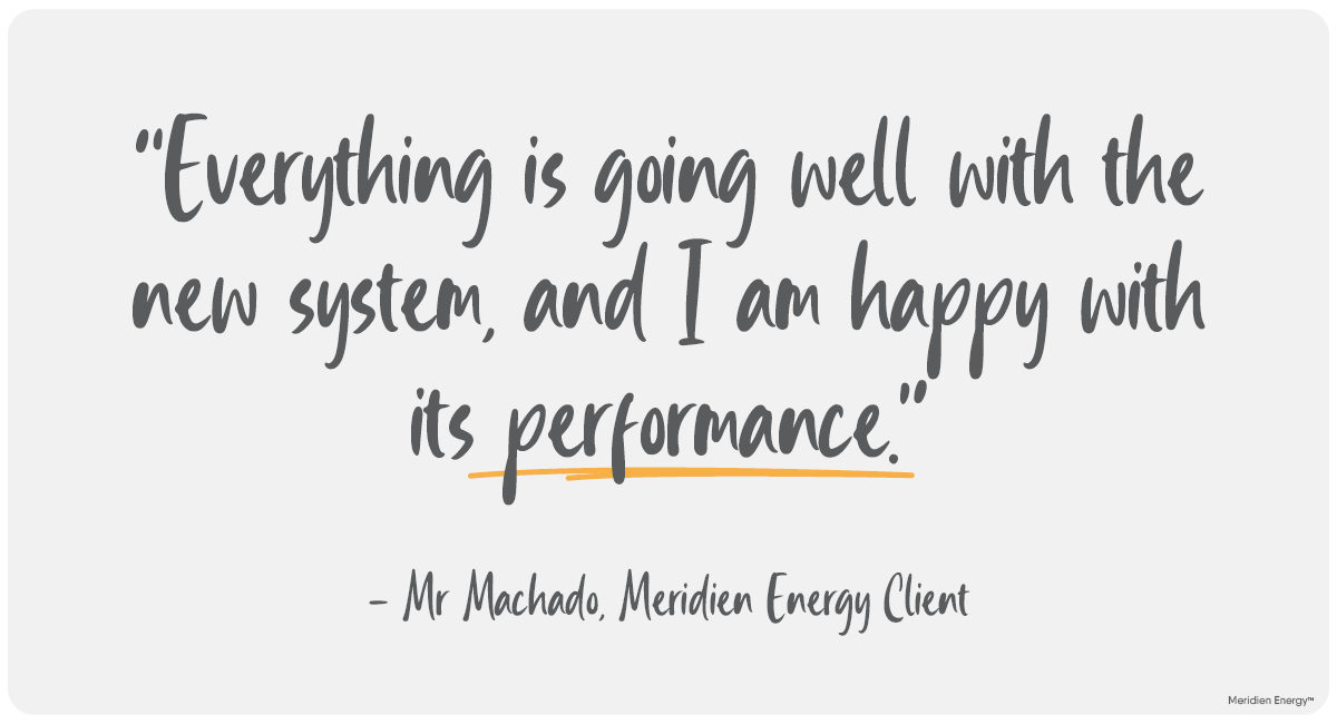 Gold Coast. Southeast Queensland. Burleigh Heads. Solar Home Power and Battery. Reduced Power Bills. Meridien Energy installation. Australian company. Client testimonial.